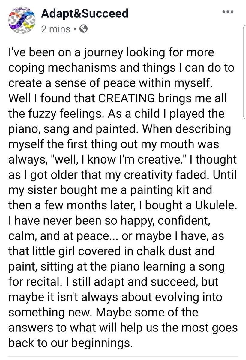 #create #art #music #copingmechanism #selfcare #autism #ActuallyAutistic #Facebook