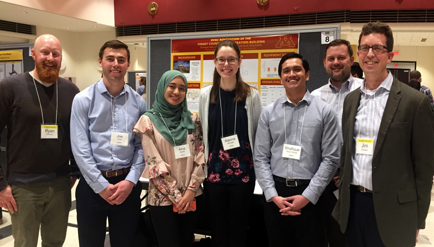 Willdan's tweet photo. Congrats @UMNews Mech Engineering Capstone team of Joe Scull, Aina Zulkifli, Alanna Hentges, Shafique Abdul Razak, who developed an innovative mechanical system capstone design w 20% cost savings. @Willdan's Ryan Schwartz, Aaron Etzkorn, @JimDougWilldan enjoyed working with you! https://t.co/jqcXKZIgQy