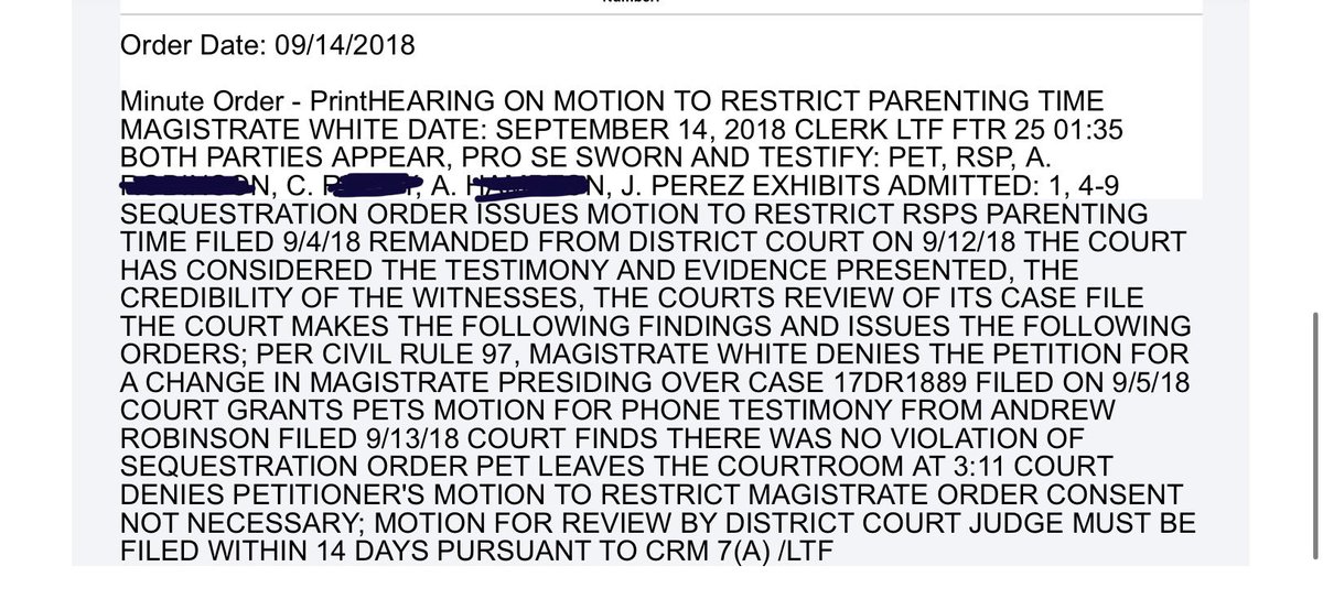 KyaCaresFoun's tweet photo. 2/2 And refuse to correct the record even with transcripts showing this person was never present? This is the same Judge who gave custody of a victim to her abuser while her abuser was out on bail for his 3rd sexual assault on a child. https://t.co/NJfpBgpdcK