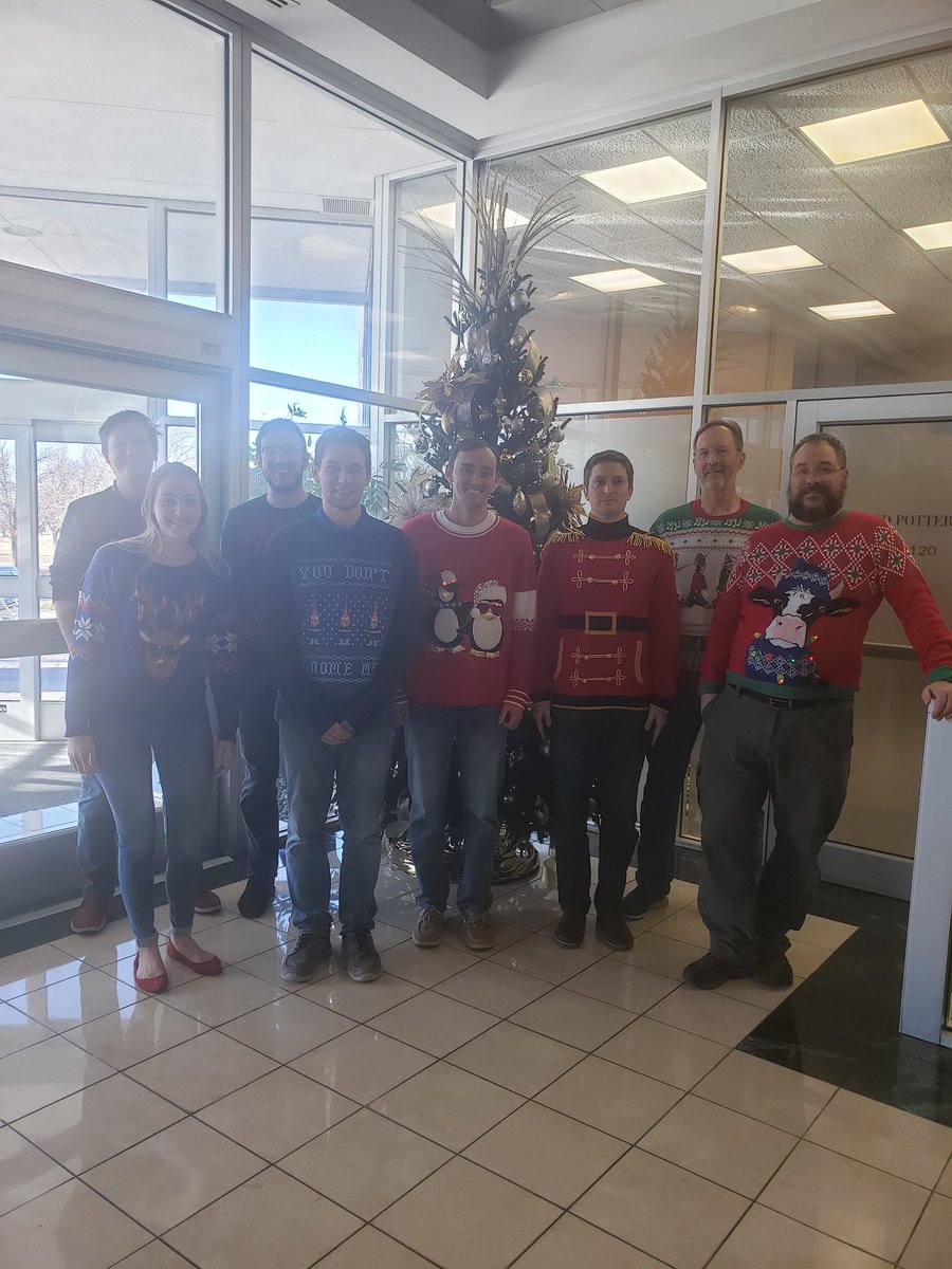 LKArchitecture's tweet photo. Some of our engineers decided to get festive today.  There are no missed opportunities with this group.  And they look adorable. 
#lkengineering 
#christmasatwork 
#happyholidays 
#strangerthings https://t.co/CuKDuouOaP