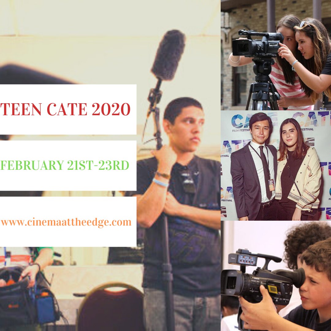 TEEN FILMMAKERS SUBMIT YOUR MOVIE!!!
TEEN CATE 2020 
FEBRUARY 21ST-23RD 
<a href="/FilmFreeway/">FilmFreeway</a>
filmfreeway.com/CinemaattheEdge