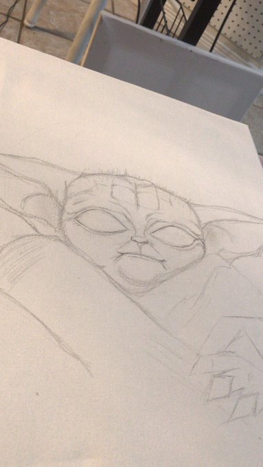 So I went ahead and started the outline for my Baby Yoda Painting watch me paint it tonight at 9:30pm<a href="/tag/curves"class="tags"><span>#curves</span></a><a href="/tag/bbw"class="tags"><span>#bbw</span></a><a href="/tag/curvygirl"class="tags"><span>#curvygirl</span></a><a href="/tag/thickthighs"class="tags"><span>#thickthighs</span></a><a href="/tag/curvywomen"class="tags"><span>#curvywomen</span></a>