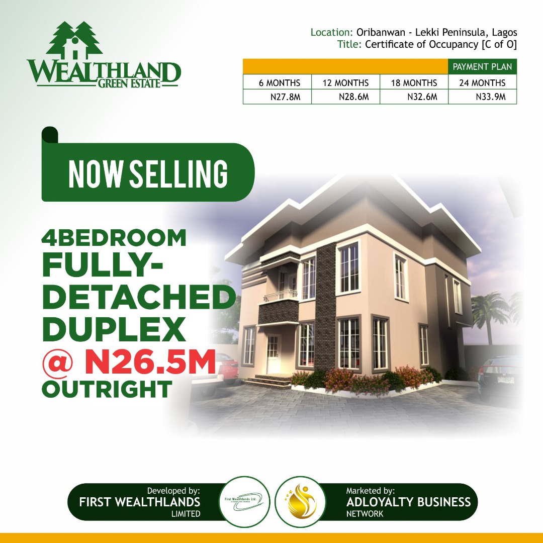 onaolapo73's tweet image. Imagine yourself paying N1m initial deposit before 20th of December 2019 to subscribe for any of these  inside Wealthlands Green Estate  spread 24 months payment .
 Call +2348180260661 now
#shellstructure
#homebuyers
#nigeriansinmanchester
#nigeriansinuk
#nigerianindiaspora