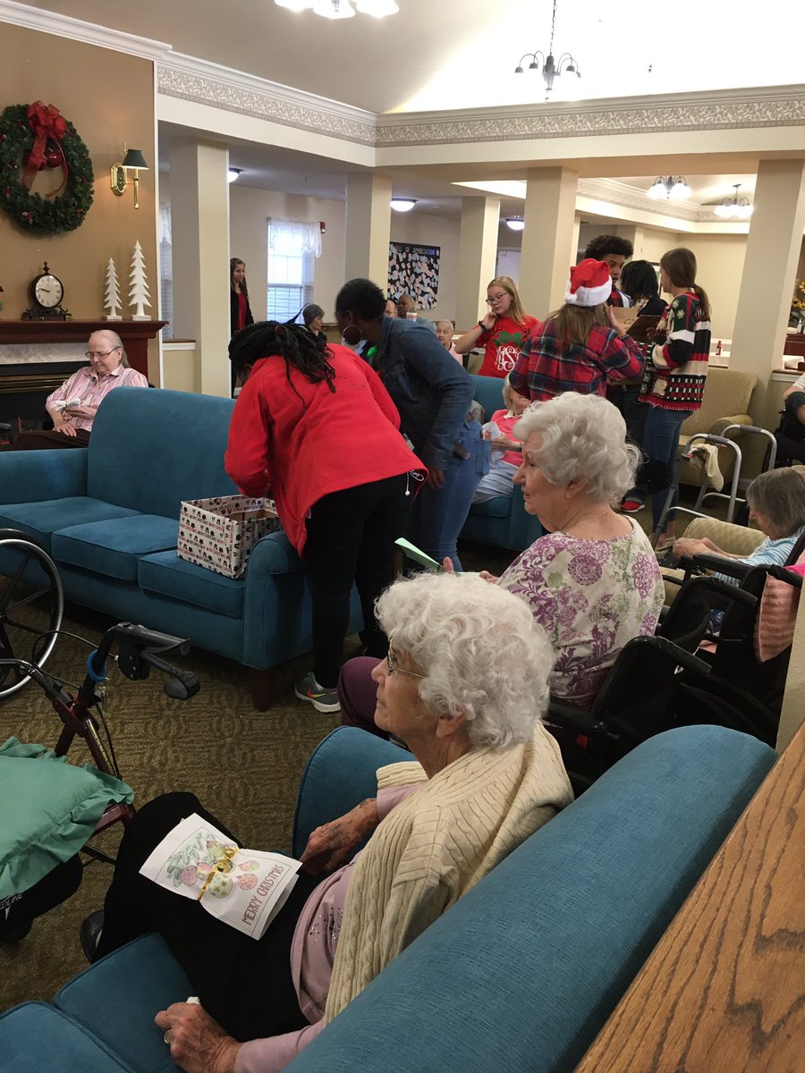 Today our LBC Student Council and Distinguished Youth groups visited Hitchcock Place and Anchor Rehab. We sang Christmas carols and gave socks to the residents. It was a truly humbling experience watching our kids interact with the elderly. These children made us proud.