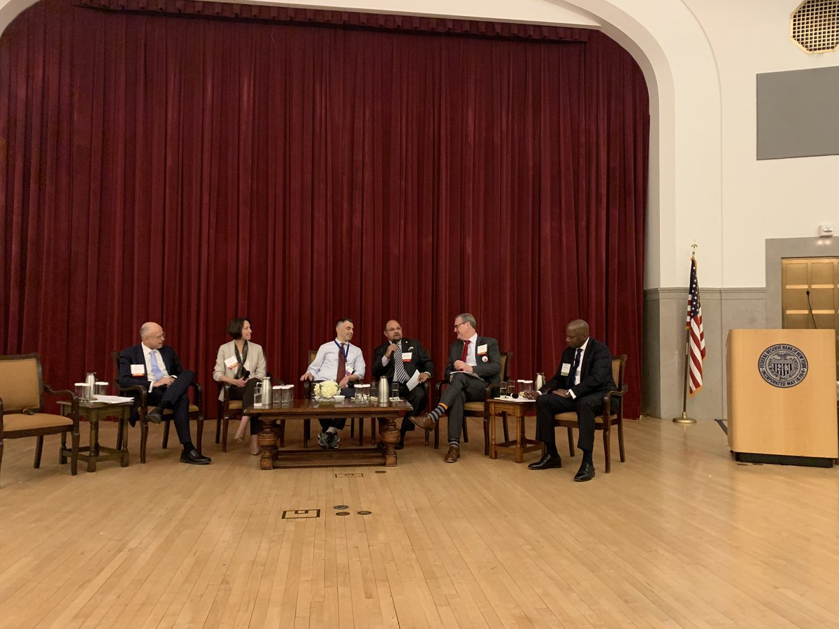 CUNYCOO's tweet photo. Honored to participate in #HealthyCommunitiesConference with fellow panelists @tkwrpa @DrKatzNYCHH @TylerNorrisMDiv and @LISC_Safety Julia Ryan. Thank you Rob Taylor at @NewYorkFed for facilitating such an important dialogue. https://t.co/6H486LwuHH
