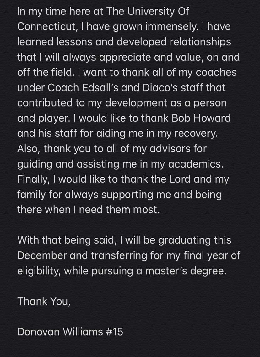 donwon_15's tweet photo. Thank You, UConn. 💙 https://t.co/Ph3lErrWha
