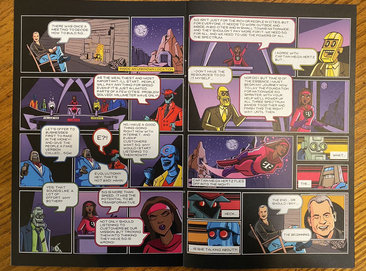 alw's tweet image. T-Mobile made a little comic for its 5G network launch
