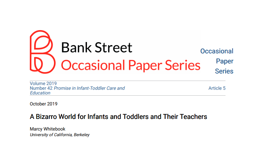 CSCCEUCB's tweet photo. In this article, CSCCE's Dr. Marcy Whitebook contrasts the bizarro world she envisions, in which #ECE providers are revered for their work and receive #livablewages, with the reality that exists today. https://t.co/1MOrOVvqkY https://t.co/mgU7OSfTKi