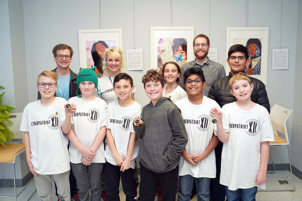 OttCatholicSB's tweet photo. Congratulations 🎉 @StLeonardOCSB Cyberlions who are 2nd place in their division in Canada after 6 hours of the @CyberPatriot competition! @oksarge  #CyberPatriotXII #ocsbBeInnovative #cybersecurity #ocsbBeCommunity #STEM #ocsbDL https://t.co/dBR5uD5hnr
