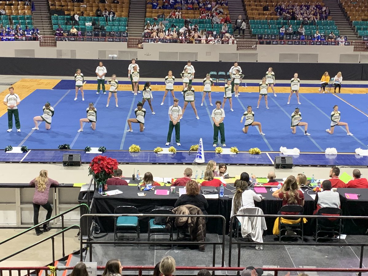 Vista Cheer!!  Great Prelim performance!! Finish it tomorrow🏆