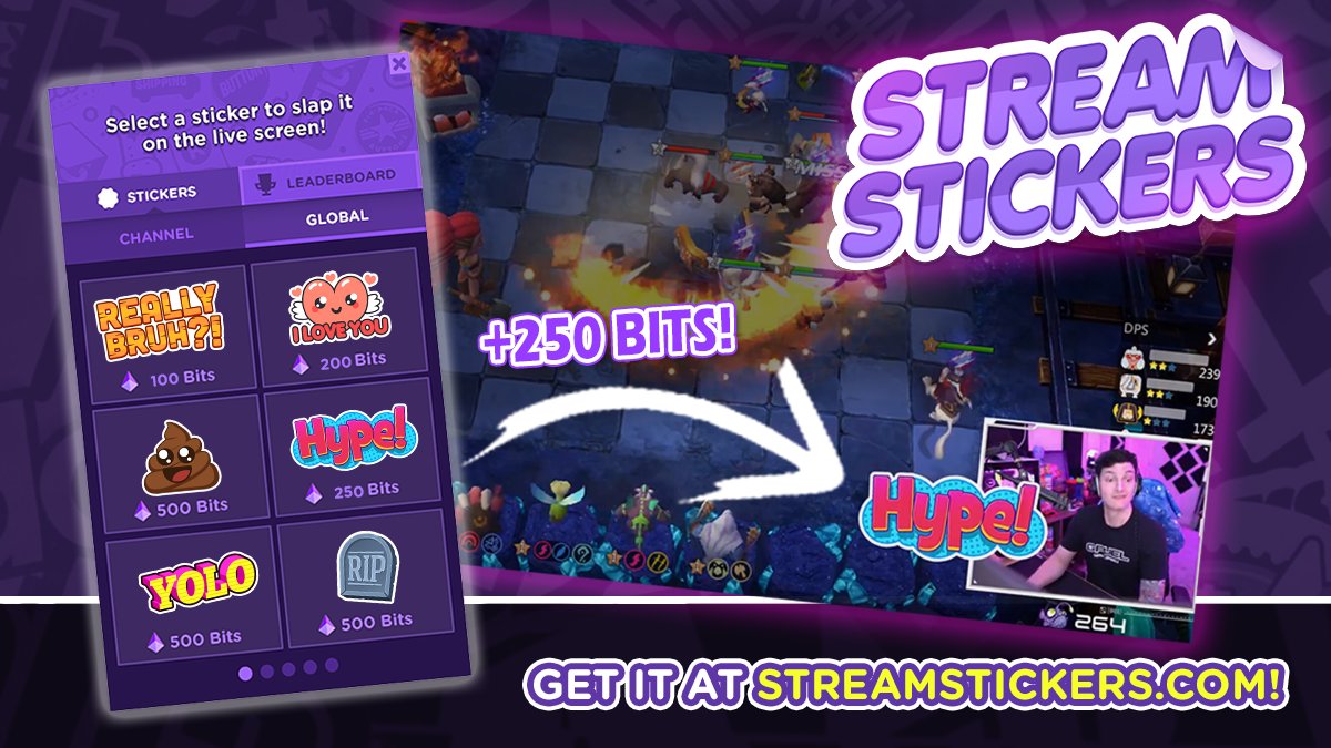 Stream Stickers on Twitter: 