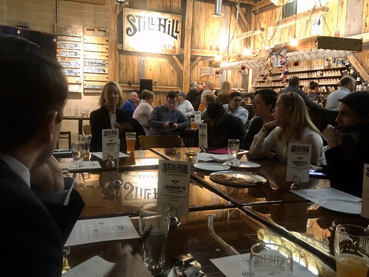 GHYD_CT's tweet photo. Thank you @stillhillbrew for the beer, pizza and good times as we held our last group meeting of 2019! 

Shoutouts to Sen. @MattLesser,  Rep. Kerry Wood, Minority Leader @chrisduff4ct, and Rocky Hill Young Dems Chair @AndrewMMiano for taking the time to talk with us! https://t.co/IMG4F5te8o