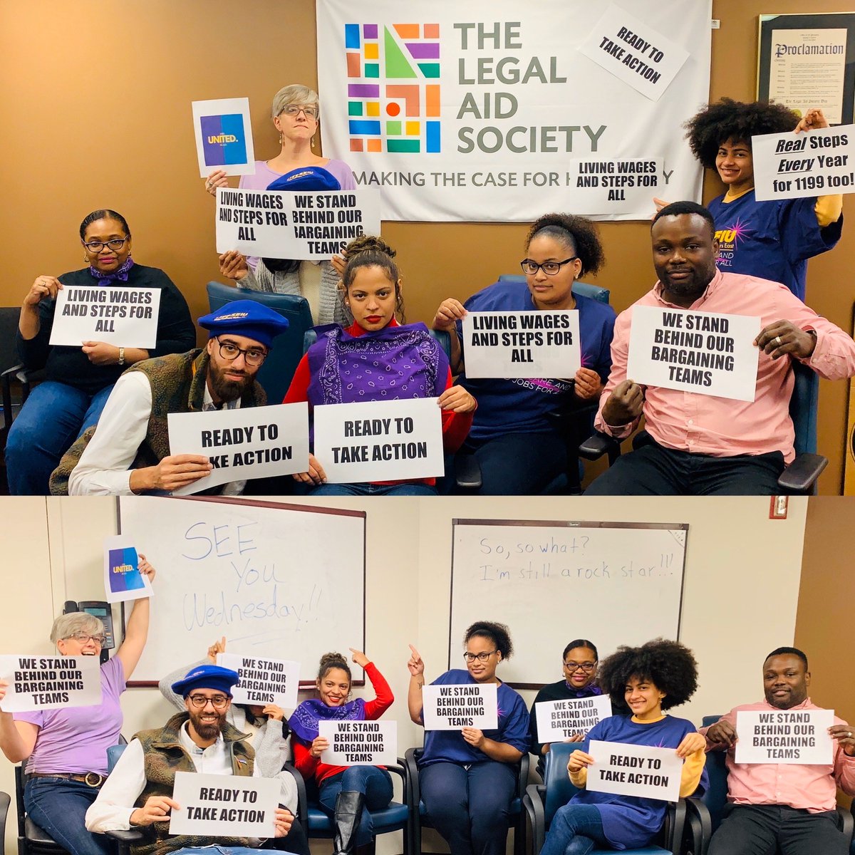 LegalAid1199's tweet photo. Making the case for living wages and steps for all. #ReadyToTakeAction
Stagnant wages + rising cost of living = living paycheck to paycheck. https://t.co/9K7TeZoCUm