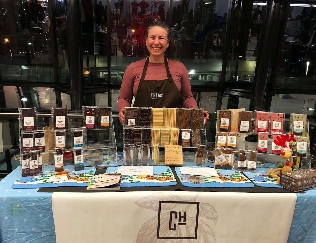 BusinessLinkAB's tweet photo. If you’re in #yeg, be sure to check out the Edmonton Christmas Market at ATB Place downtown! Shop local vendors like #BLSuccess @CHChocolates & tackle your holiday shopping list https://t.co/k8na2GNhzd