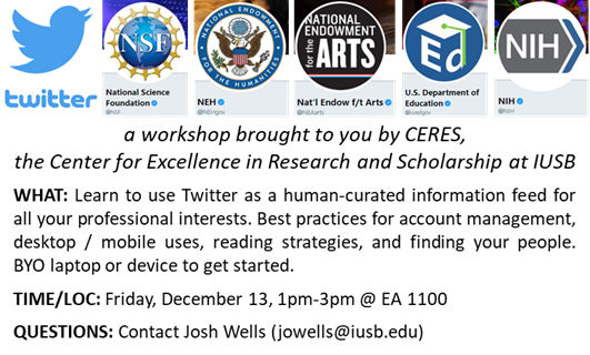 IUSB Center for Excellence Research & Scholarship tweet media