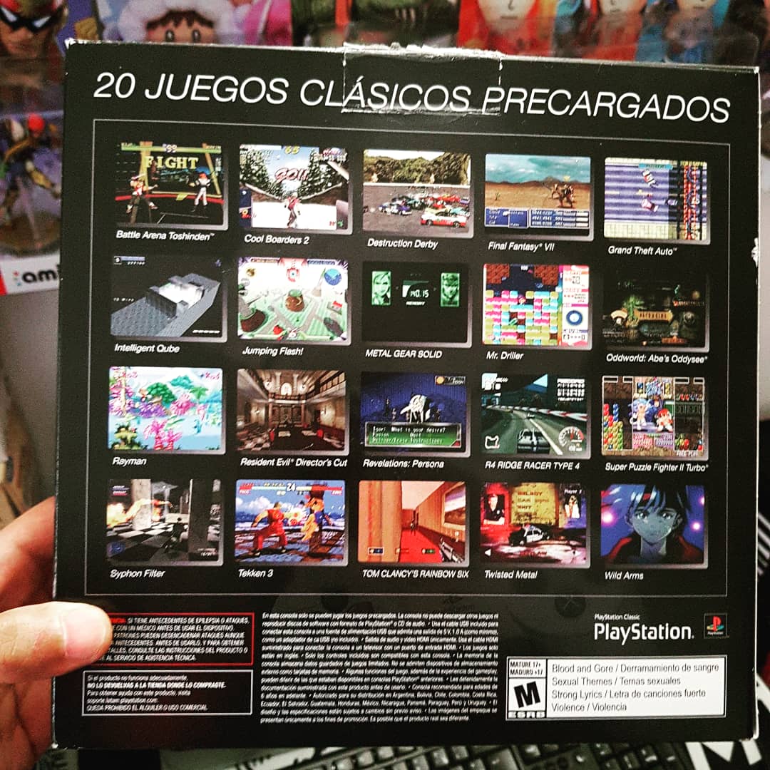 LizarazoPowerup's tweet photo. Sony nos quedó debiendo mucho, sin dudas la #MiniNes y #MiniSnes fueron superiores, sin embargo de los pocos juegos buenos de la play station classic, se destacan #tekken3 #finalfantasyvii #grandtheftauto #metalgearsolid #residentevil #tomclancysrainbowsix y #twistedmetal... 😁😅 https://t.co/PiToXRq4ZQ