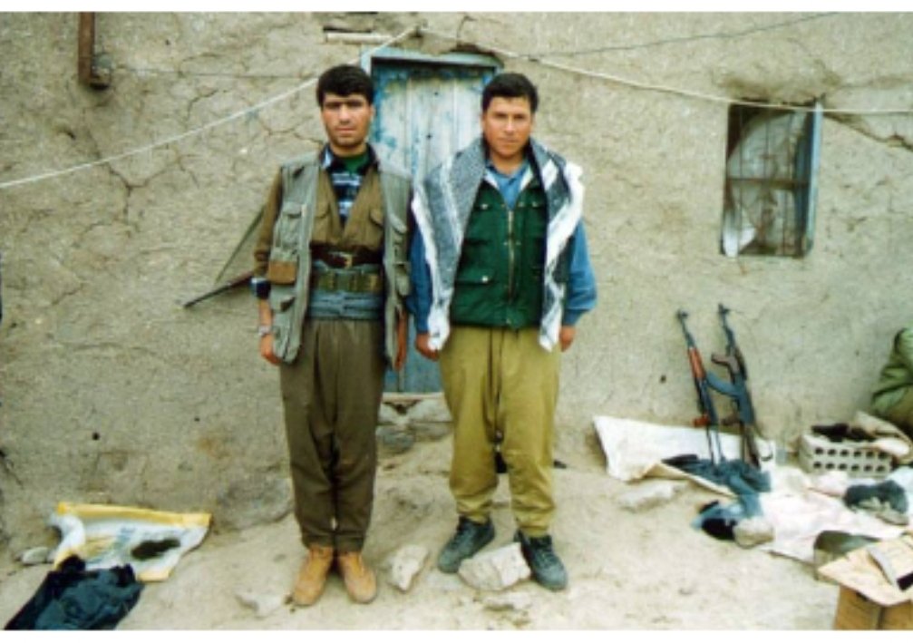 Sehid Azad Siser with an comrade in northern Kurdistan