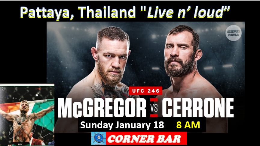 Corner_Bar_6's tweet photo. Conor McGregor v Donald Cerrone #PattayaThailand https://t.co/V1AsY7gxXk