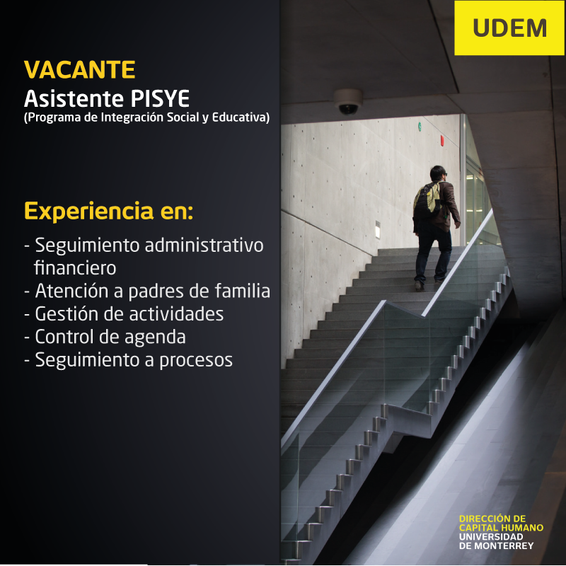 UDEMJobOpps's tweet photo. ¡Buscamos un Asistente PISYE (Programa de Integración Social y Educativa)!

Conoce los requisitos👇👇

Para postularte ingresa a: https://t.co/ZuWPpRbvfU…

#UDEMJobOpportunities #UDEMJobOpps #EnLaUDEM https://t.co/75715WcrNn