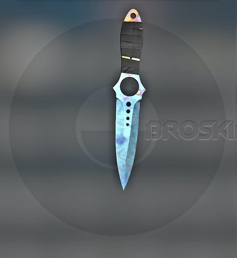 Skeleton Knife Blue Gem