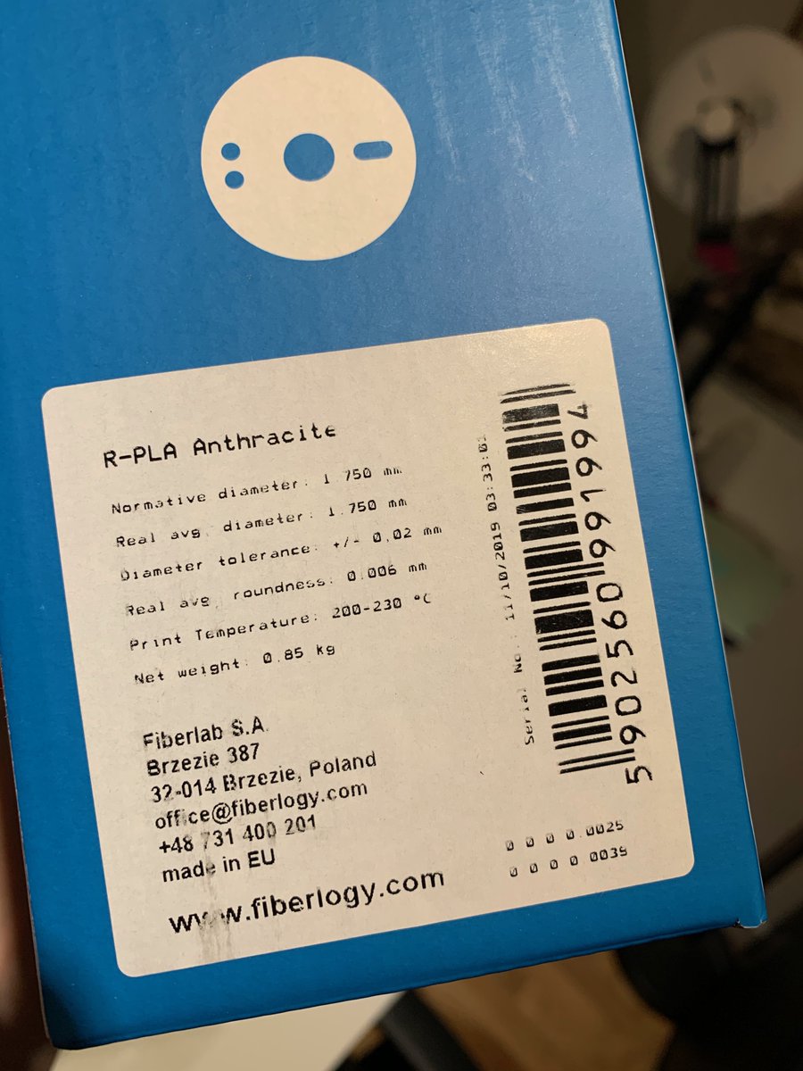 FilamentNu's tweet photo. @Fiberlogy_3D R PLA filament lavet af 100% genanvendt materiale er nu på lager. ♻️🎉

Se mere på https://t.co/mSA1OTOu4Y

#3dprinting #recycled #filamentnu https://t.co/jI3VKKeAqV