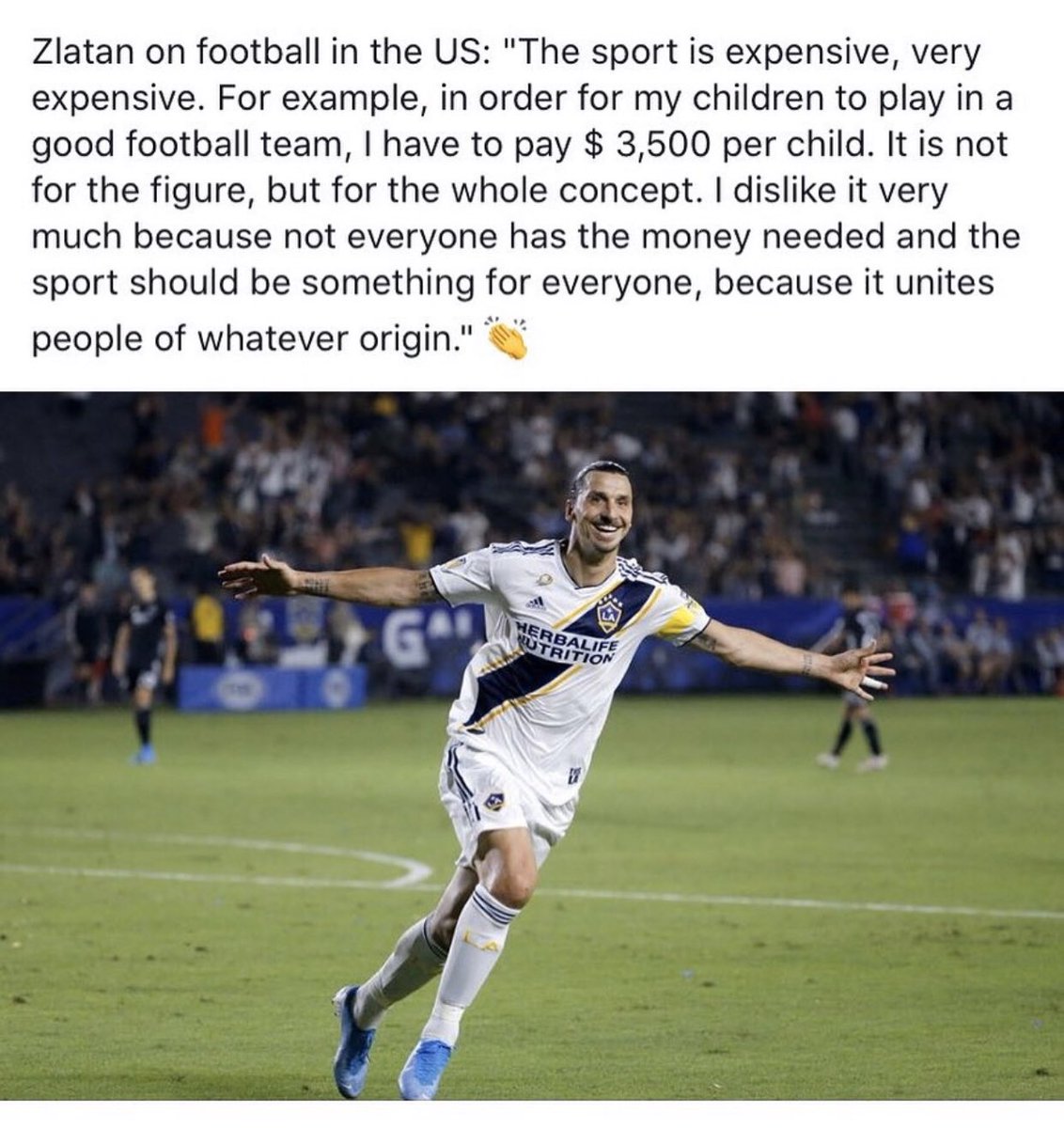 Zlatan on soccer in the 🇺🇸