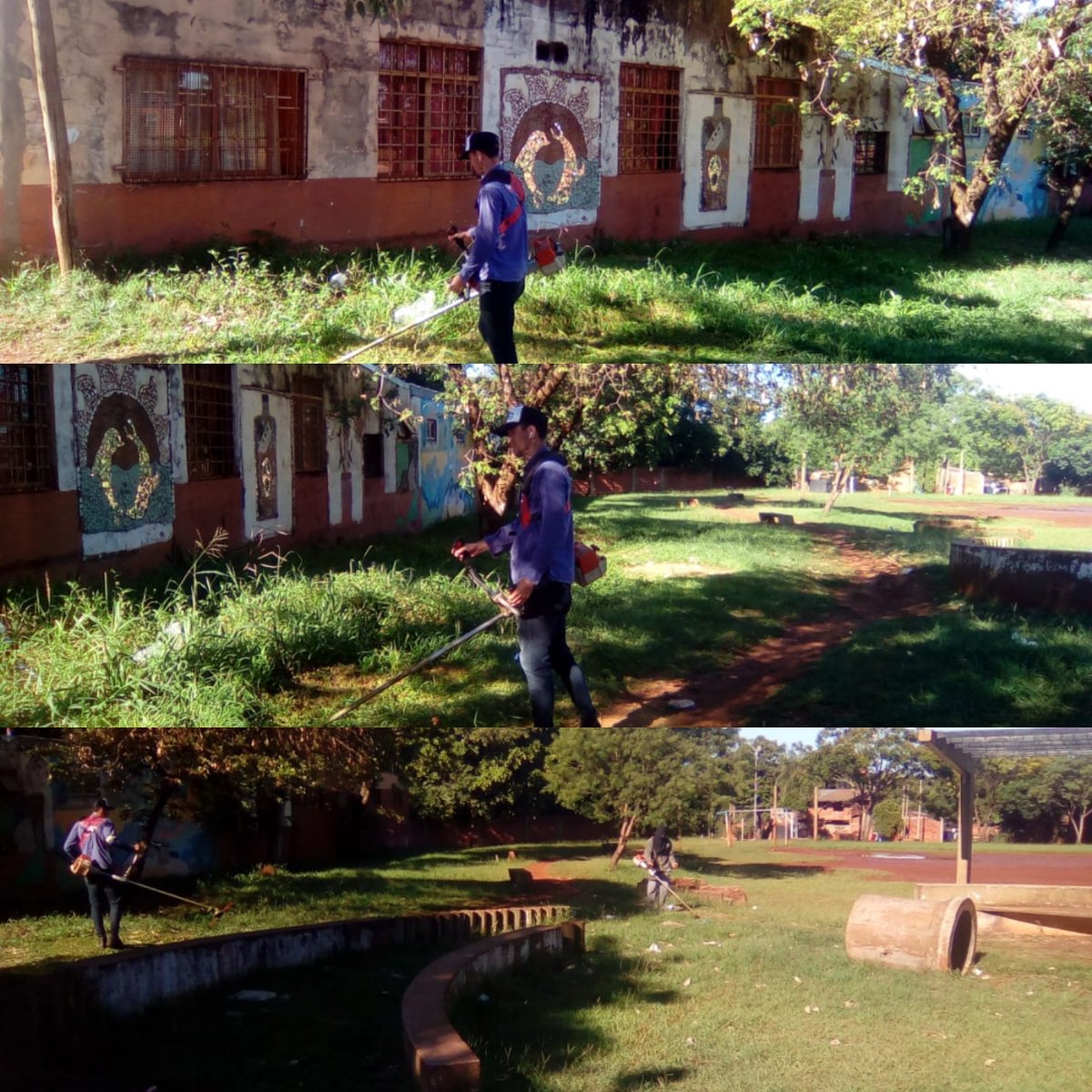 ItaembeEste's tweet photo. Se realizo tareas de corte de pasto en el barrio Mini city.
@losadajoaquin 
@colostefan2017 https://t.co/LwD99rUT79