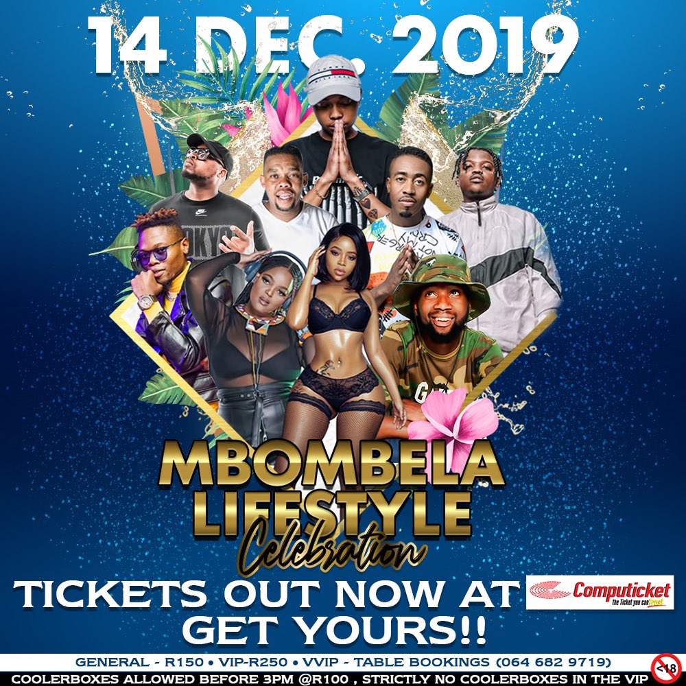 MbombelaL's tweet photo. GO GET YOUR TICKET @Computicket  !!!!🚨🚨🚨🚨🚨 on the #14Dec2019 we turning up #ItsALifestyle #nelspruit #nelspruittwitter #mbombela #music https://t.co/UnNHgOaKOl
