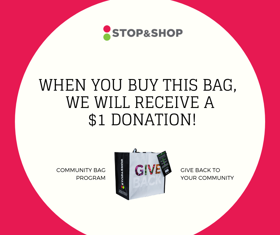BirdStreetCC's tweet photo. Have you heard the news? Bird Street Community Center has been selected as the beneficiary of the Stop&amp;Shop Community Bag Program! Purchase a $2.50 reusable Community Bag at the Stop&amp;Shop: 545 Freeport St. Dorchester, MA 02125 anytime in December &amp; we will receive a $1 donation! https://t.co/JjHbwem27J