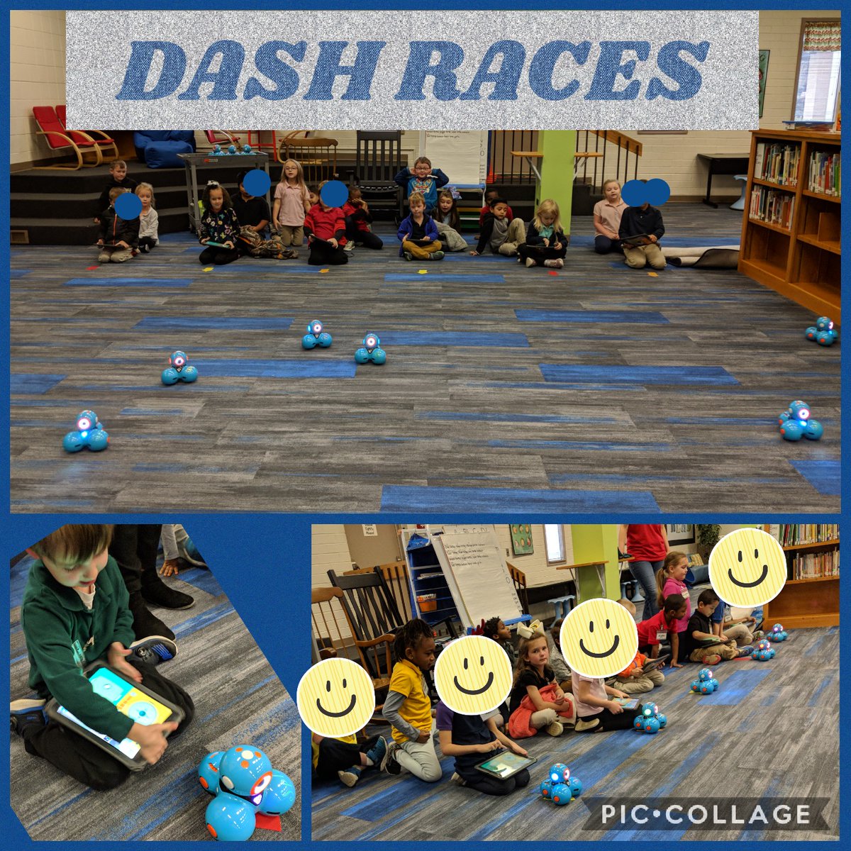SING_n_teacher's tweet photo. #DASHraces & #furryfaces! Just a sneak peak at our next #AdventuresinKinderland! @DashTheRobot @WonderWorkshop #LESisShapingSuperHeroes @LandisBuzz #TechMedia #robotsrule https://t.co/0g9EpSasiY