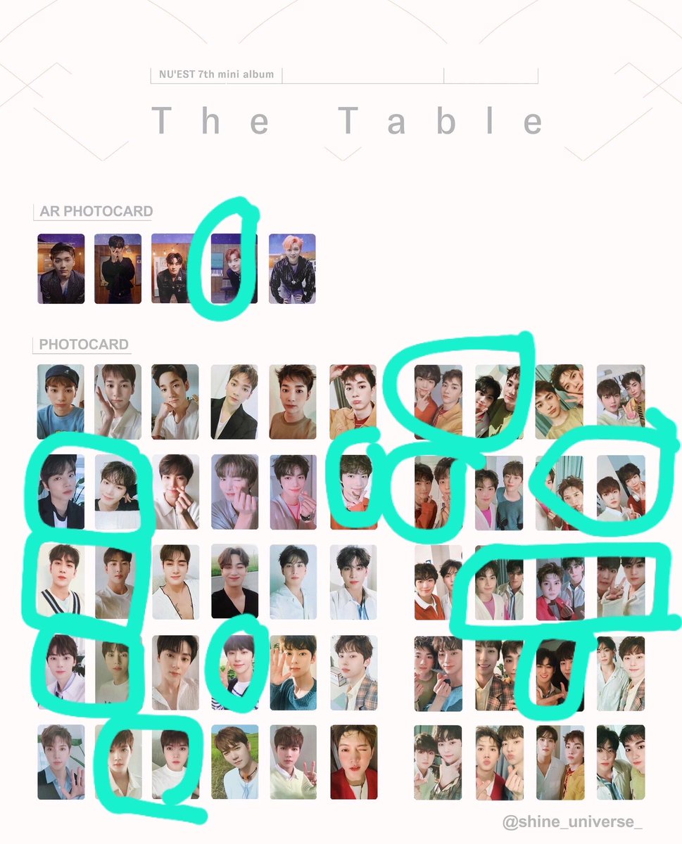 BugiJR1's tweet photo. [WTT Msia] Any Loves interested to trade any of the below AR, PC and Folding Card? 

Have: In the photo
Want:Anything circle in Green 
~Willing to trade Ar card to PC~

Folding Card: Want anything circled in green 

Prefer to trade within KL/Meetup 

#NUEST #뉴이스트 #NUESTinMY https://t.co/KLsYenRkUP