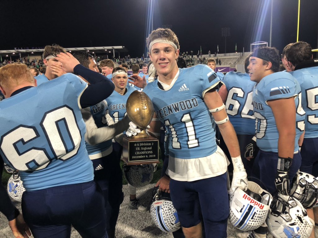 ErinMFleet's tweet photo. Greenwood: 36
Iowa Park: 33
FINAL

The Rangers get revenge and are headed to the state semifinals 🏆 https://t.co/C8jI8sZyJd