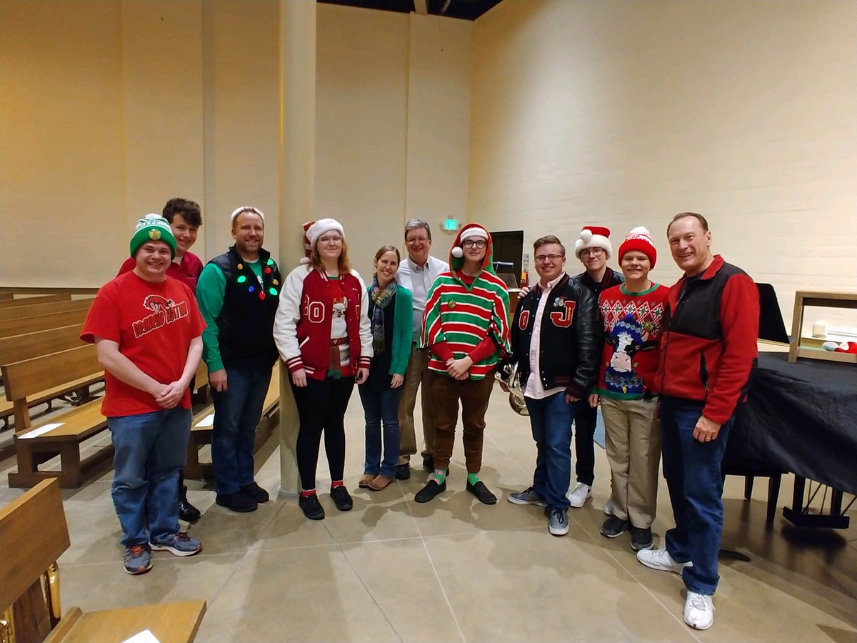 JeffBands's tweet photo. Having a blast at #TubaChristmas!!  @LSClafayette band students and staff love making music!! https://t.co/2SMg5y2UbC