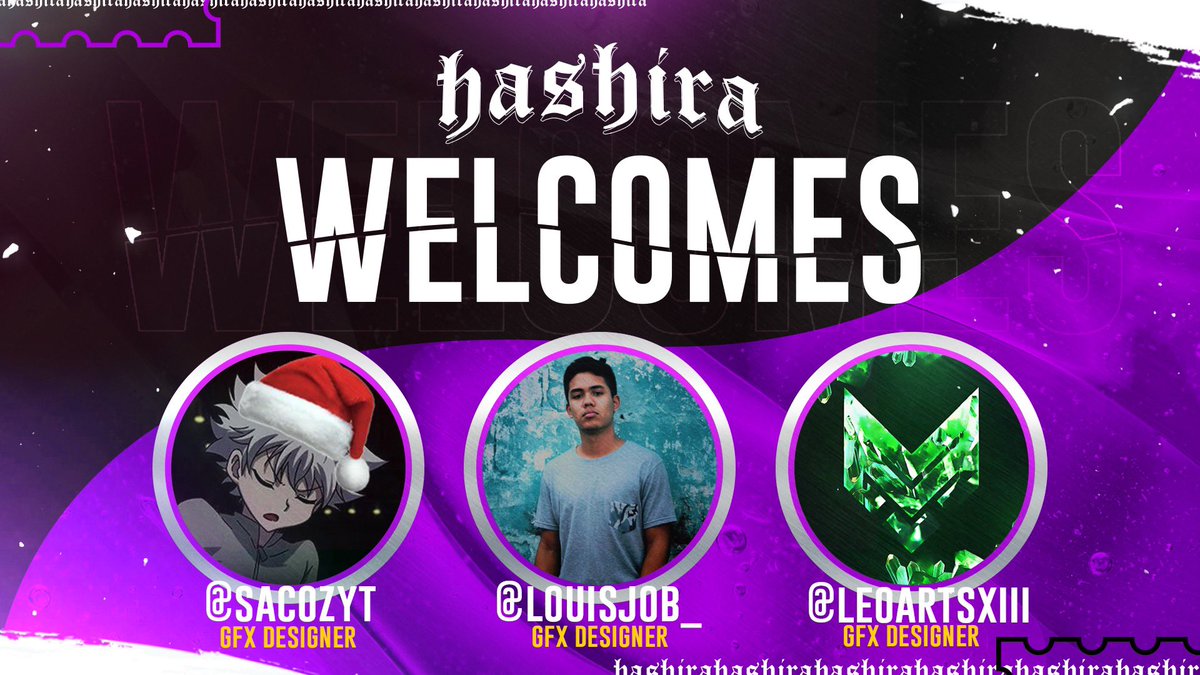 OfficialHashira's tweet photo. Hashira Welcomes....
-@sacozyt
-@LouisJob_
-@LeoArtsXIII
Welcome to #HashiraWorld GFX team !
(Use code โHashiraโ when buying any @GetBerzerk products for 10% off! #Berzerkers) https://t.co/5JpaKfP6Aa