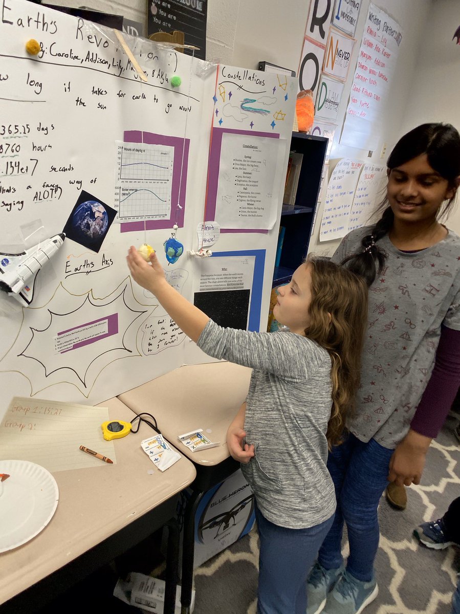 MissDencker's tweet photo. We loved the interactive projects our 5th grade buddies made for their solar system museum! @msshreves https://t.co/aXCkZ0neDO