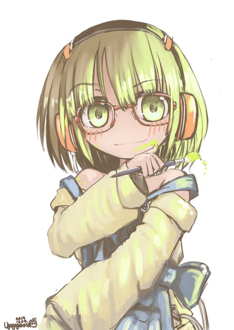 らくがき絵空さん。
あんまり描いてない(この姿では)けどうちの子のひとり。
えのぐをびっ。めがね。 