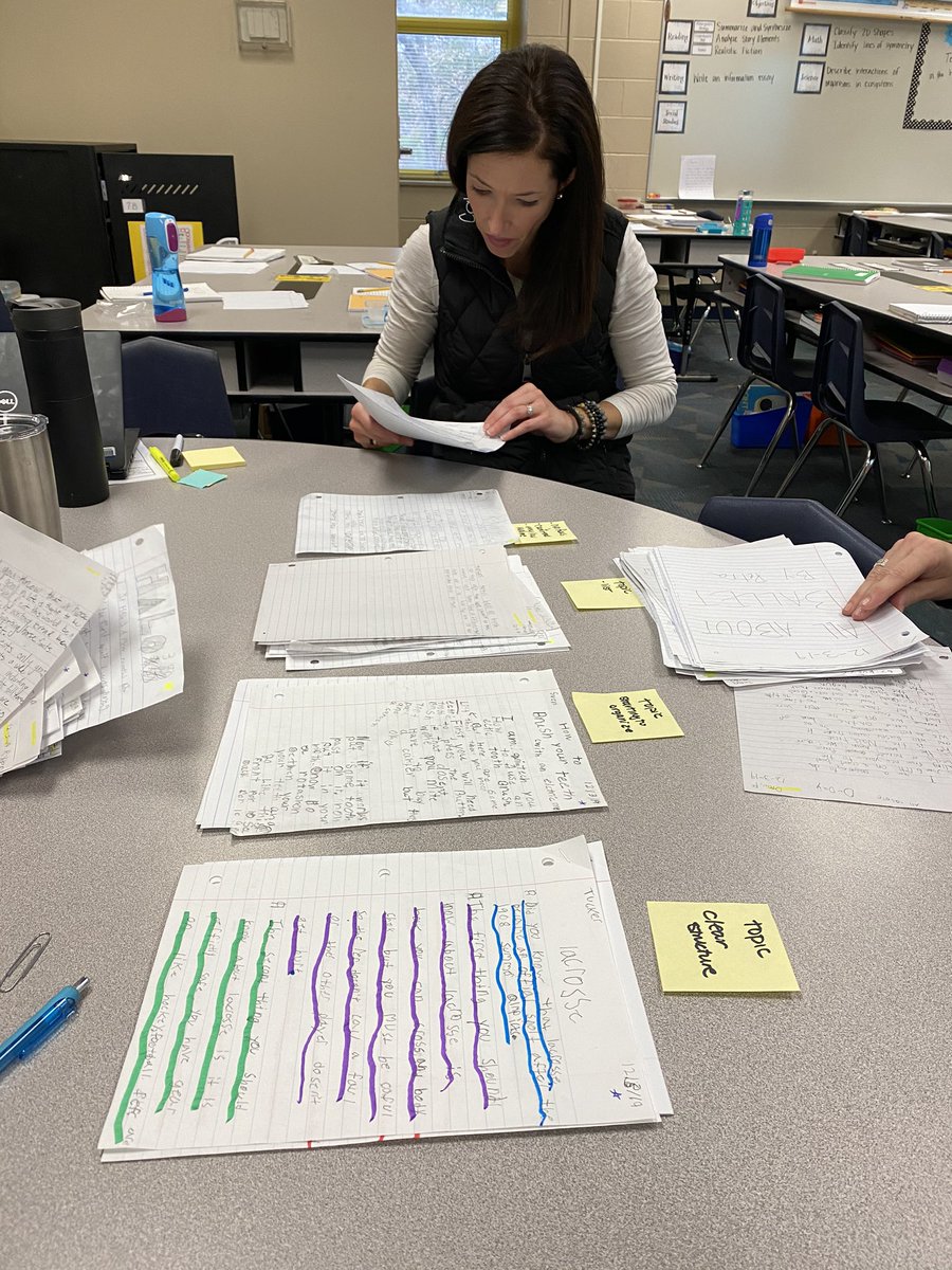MrsSharpGr3's tweet photo. My team and I did some thin slicing with @LitROCK_taylor today! Thanks for all your help, Stacey. You’re amazing! #InformationWriting https://t.co/T4OusUFuow