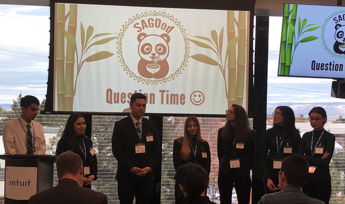 lgonzalezteach's tweet photo. @SagoodV at the Regional Business Plan competition. @Intuit thank you for the hospitality! I’m so proud of these Armijo students. @VEInternational @SheilaB_Smith @CHill_AHS @smccabe_o ⁦@ArmijoHigh⁩ https://t.co/q9UM7u1BAN