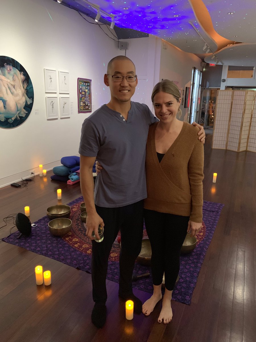 JamesonFreeman's tweet photo. Last night @FABUMinc hosted @CrystalAshram at the @SmithCenterDC for another #soundbath! Thank you to Robert Lee, the Smith Center team, Katharine Heyl, Nichola Hays and all the souls that brought their bodies or some #rejuvenation. Good vibes as we approach the #wintersolstice! https://t.co/HcZHNaHdgM