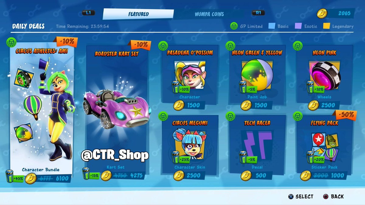 CTR_Shop's tweet photo. The #NeonCircus Grand Prix is here and these are todays related items in the pit stop!
Whats your favourite? 👍
Leave a follow for daily updates!
#CTR #CTRNitroFueled
#CrashTeamRacing
#CrashTeamRacingNitroFueled
#CrashBandicoot https://t.co/GnEyRC9fQ8