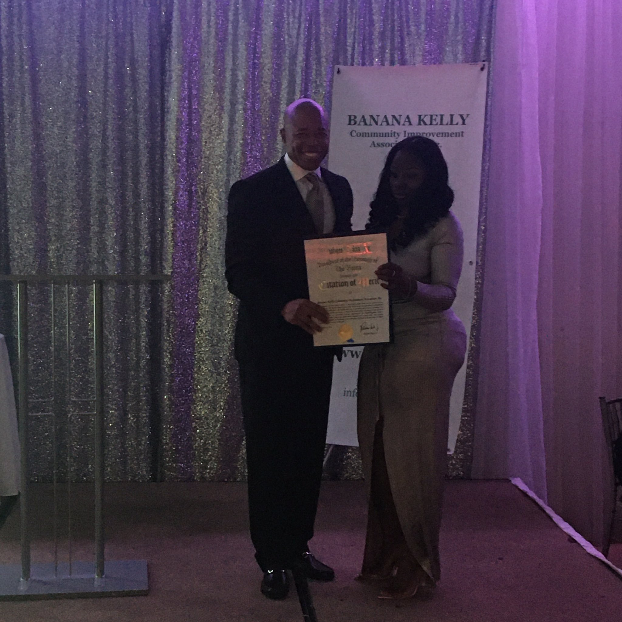 Banana Kelly Community Improvement Association on Twitter "Our CEO Hope Burgess receiving a