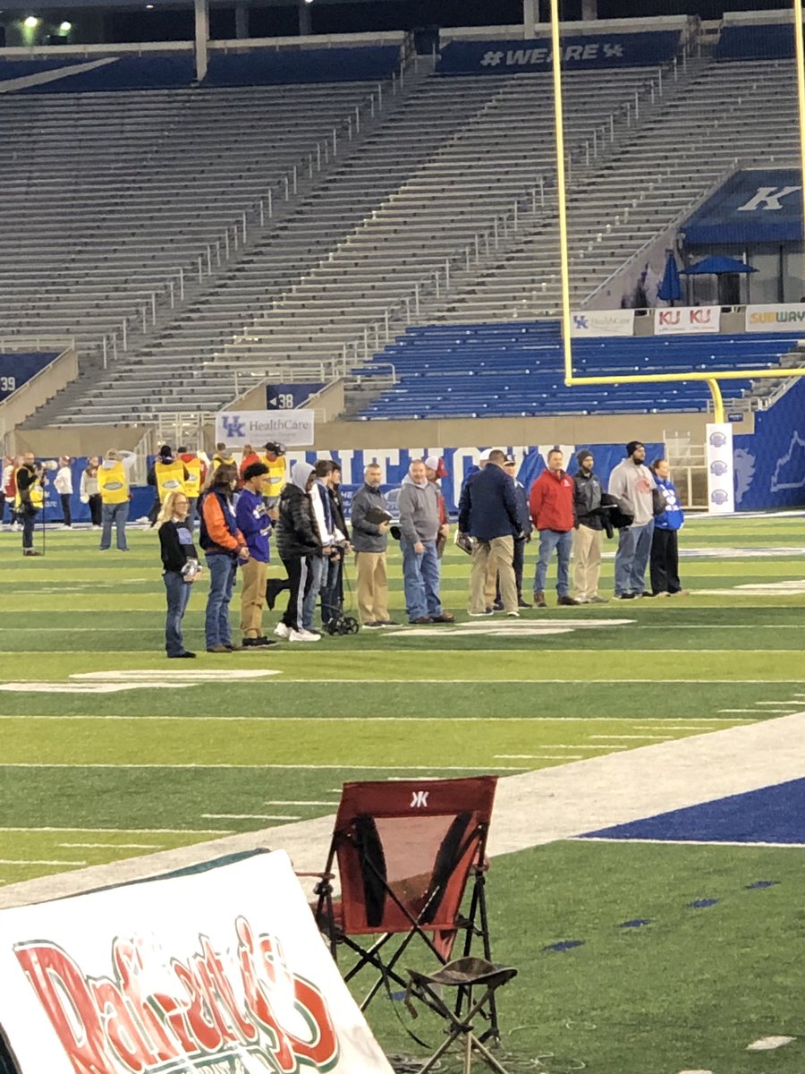 Coach Burgemeir was recognized tonight at Kroger Field for his Coach of the Year Award! Congrats  Coach Burgs!