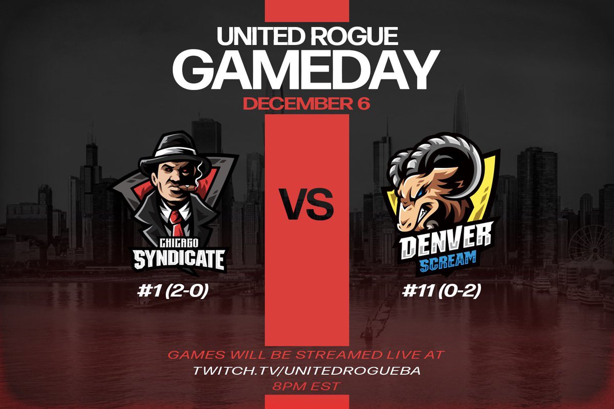 Game coming soon near you <a href="/ChiSyndicateGG/">Chicago Syndicate</a> face off against <a href="/Denver_Scream/">Denver Scream</a> at 8pm EST tonight 

Tune in Twitch.tv/To0Rich