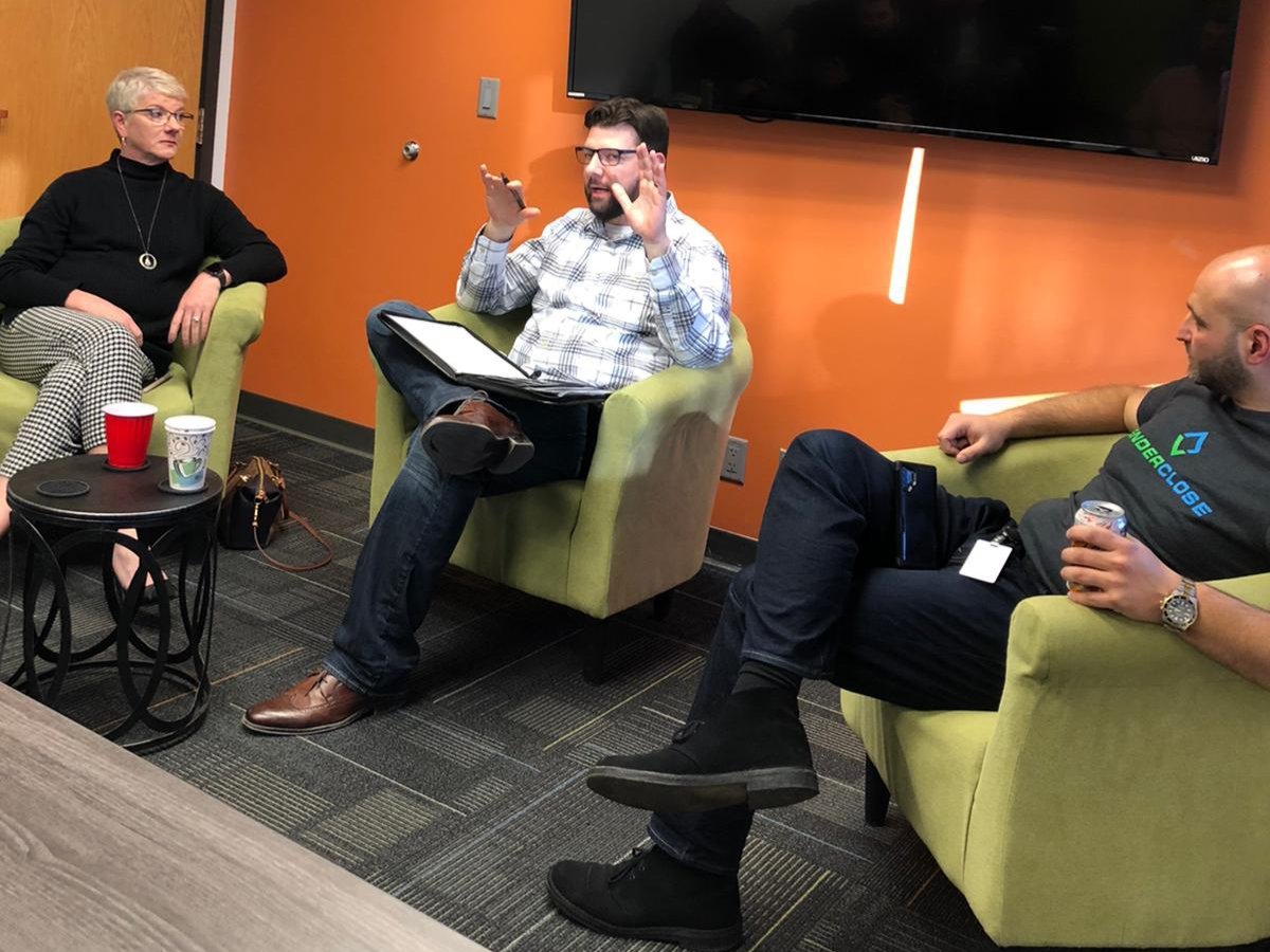 OmarQJordan's tweet photo. #SpecialThanks to our #SpecialGuest and friend Becky Beard from @DeereECU.
Team #LenderClose got to learn from an industry expert.
Great Q&A session followed by a great #strategy meeting as we look to #disrupt the #StatusQuo of the #LendingProcess. https://t.co/fTNYoC4nzB