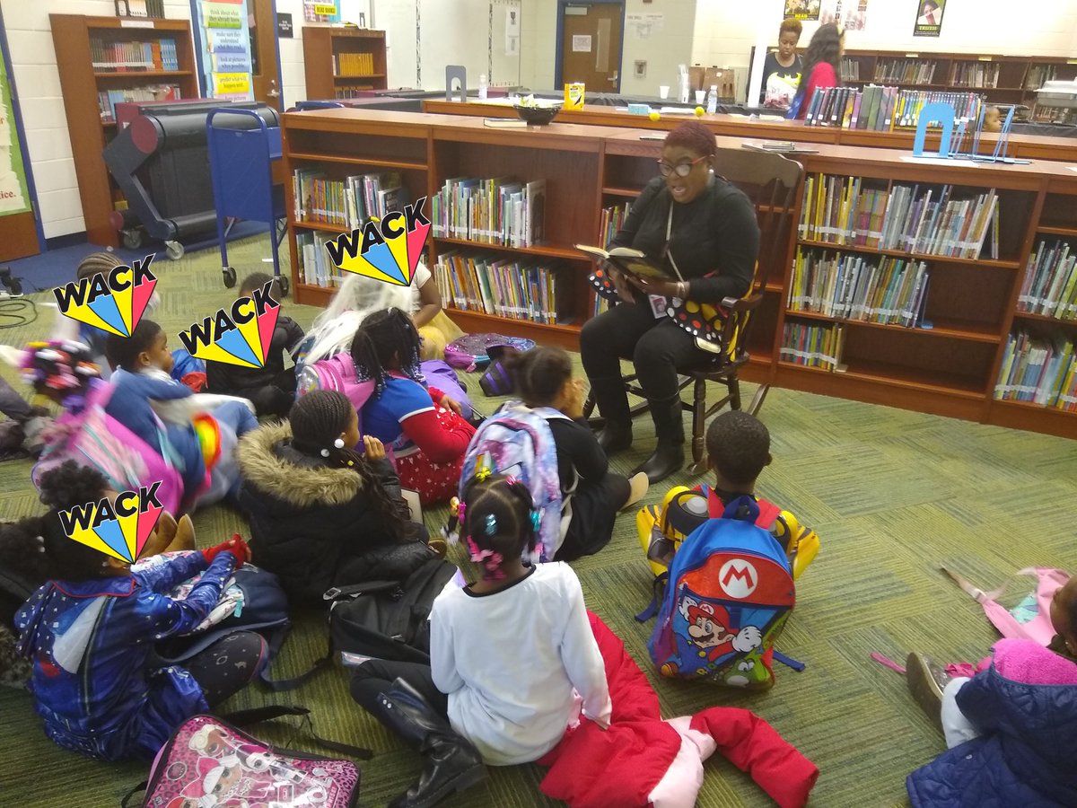 JoJolibrarian's tweet photo. From back on Halloween 10/31/19, but forgot to share 😊
Mrs Bethea..guest reader for Scary Stories during first grade Library Media Class @JKCougars #libraries https://t.co/sdkOzRsAdS
