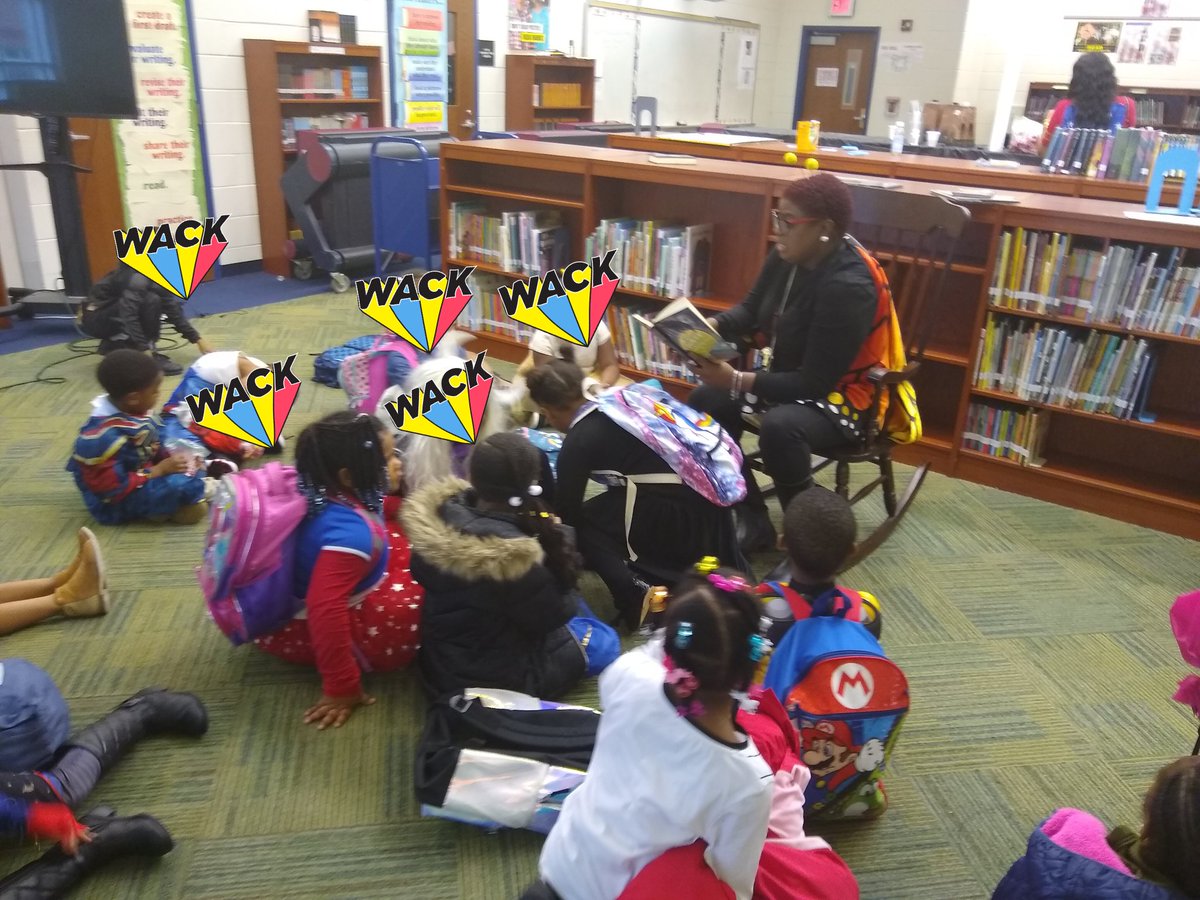 JoJolibrarian's tweet photo. From back on Halloween 10/31/19, but forgot to share 😊
Mrs Bethea..guest reader for Scary Stories during first grade Library Media Class @JKCougars #libraries https://t.co/sdkOzRsAdS