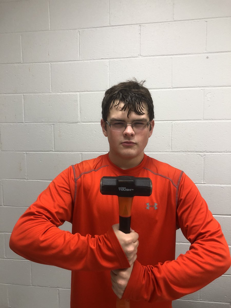 MariaBellodaz's tweet photo. Meet Jackson Primm our Hammer of the Week, this guy has more heart in his pinky than some have in their entire body &amp; a work ethic over the top! Always proud this young man is in our wrestling family! 
#HammerOfTheWeek https://t.co/x1PUgR1Tcv