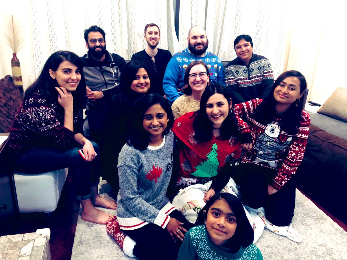 MudabirAbdullah's tweet photo. @Kachroo_Lab had an awesome annual holiday gathering hosted by @Aashiq_Kachroo and Smita. The food was incredibly awesome especially #Kashmiripulaw. Our #labkid Aaliya, #UglyChristmasSweaters and movie #ELF added more beauty to the party!! https://t.co/Ft3HVzs2GX