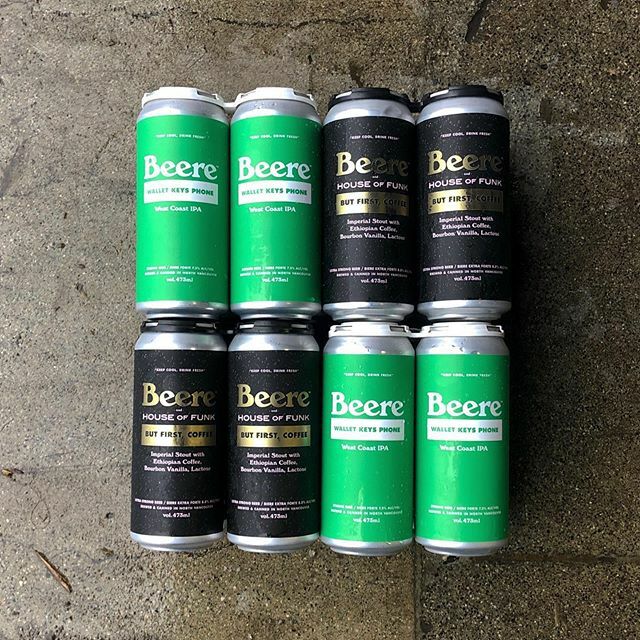 Two new Beere™️ cans out today:

BUT FIRST, COFFEE - IMPERIAL STOUT WITH COFFEE, VANILLA, LACTOSE - 8.8% ALC/VOL. We are huge fans of the talented and all around good people at House Of Funk and we always seem to end up there for our morning coffees. See… ift.tt/36fvoRL