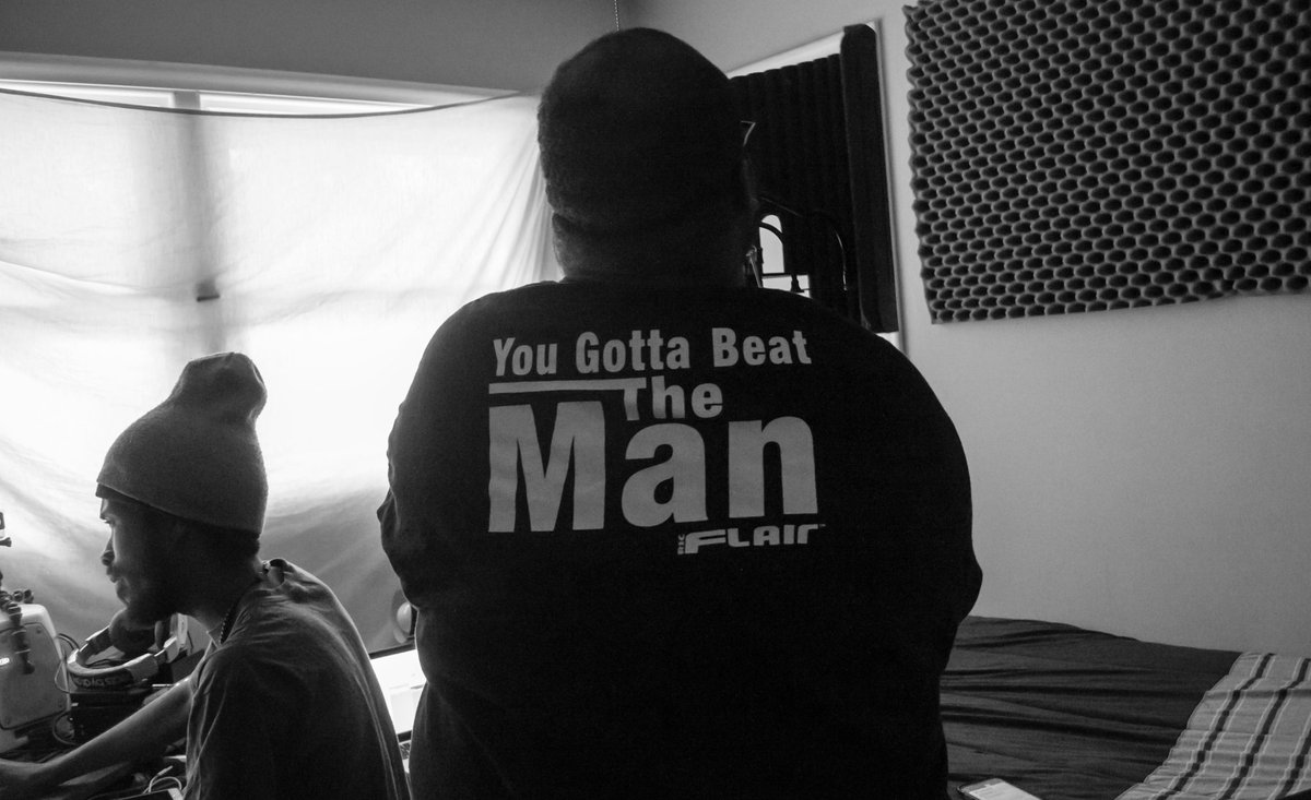 BDaManTheRapper's tweet photo. Them: "Where you been at? What you been up to?"
Me: "In hiding, being low key, working on this album." (#LinkInBio)
Shoutout to the homies, @monopolejoe & #SayJak!
📸: @DudeProds
#IBDaMan
#FlourishSeason
#NewMusic
#NewAlbum
#FullCircle
#ToBeTheMan
#YouGottaBeatTheMan https://t.co/xQwe5EHJUK